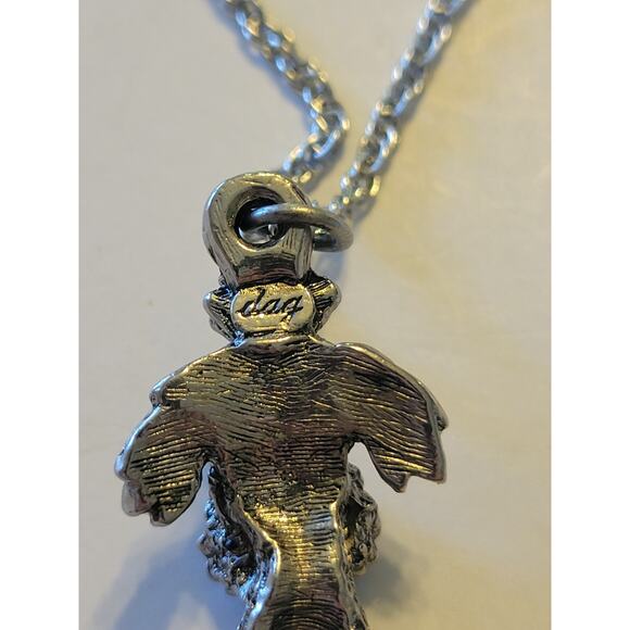 Dag Brand Schnauzer Charm Rhinestone Eyes Pendant w/Chain Jewelry Necklace - Picture 4 of 8